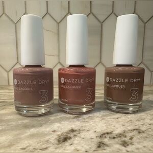 Dazzle Dry Nail Polish. Full size. Visionary, Day Dreaming, & Chic.
